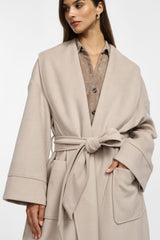 Cappotto lungo cinturato Please