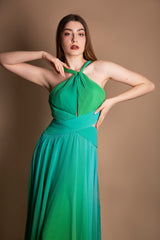 Abito midi scollo americana Carla Ruiz