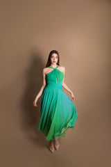 Abito midi scollo americana Carla Ruiz