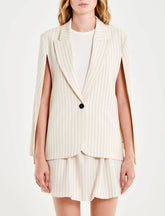 Giacca mantella gessata Vicolo