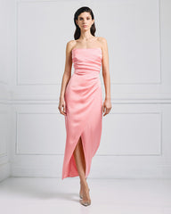 Abito in raso senza spalline Access