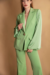 Tailleur con bottone gioiello Dramè