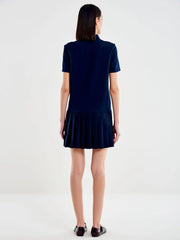 Abito mini polo a pieghe Vicolo Vicolo