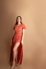 Abito lungo in lurex mezza manica DiveDivine