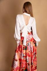 Camicia con scollo schiena Dramè