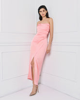 Abito in raso senza spalline Access