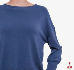 Maglia girocollo a scatola Vicolo