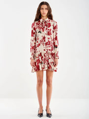 Abito fantasia gonna pieghe Vicolo Vicolo