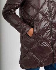 Piumino trapuntato collo alto Hope