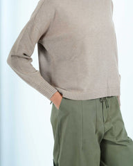 Maglia girocollo mano lana Hope