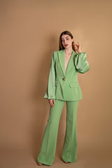 Tailleur con bottone gioiello Dramè