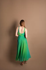 Abito midi scollo americana Carla Ruiz