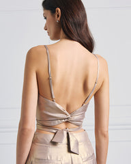 Top bustier metallizzato Access