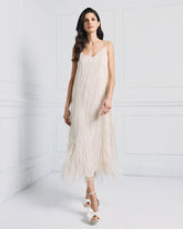 Abito midi con frange Access