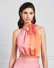 Top con fiore Access