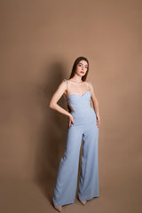 Tuta palazzo con corsetto Vivien Luxury