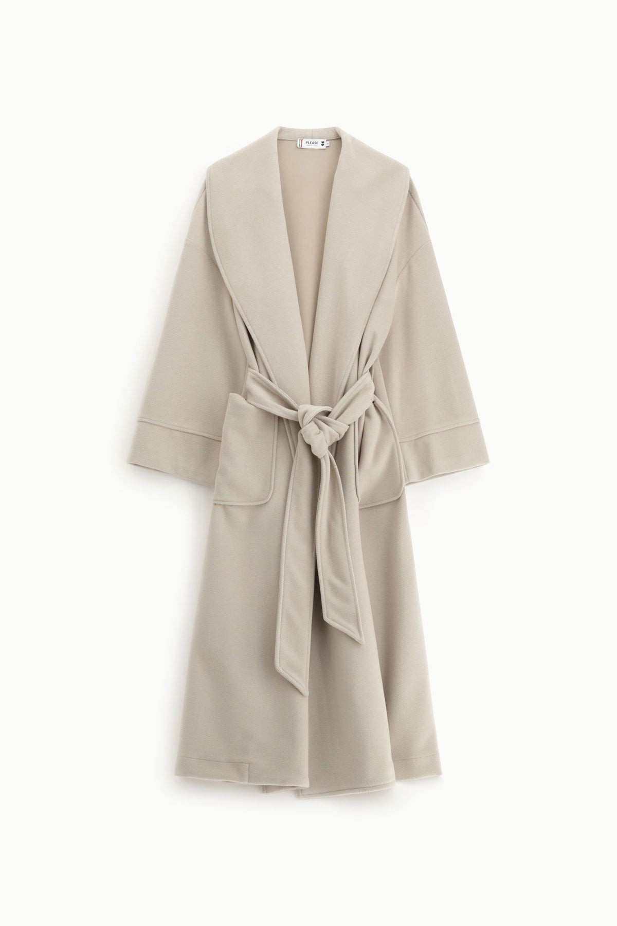 Cappotto lungo cinturato Please