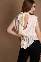 Casacca con rouches fiore Babylon