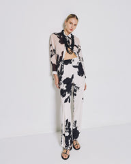 Pantaloni floreali a vita alta Access