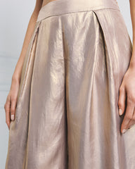 Pantalone effetto metalizzato con pieghe Access