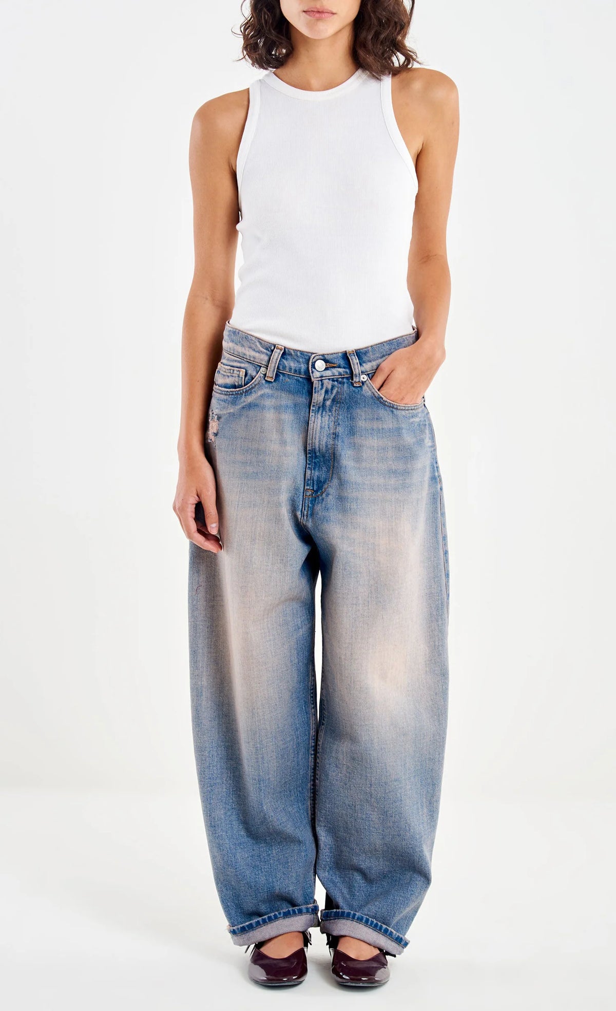 Jeans lavaggio vintage relaxed fit Vicolo