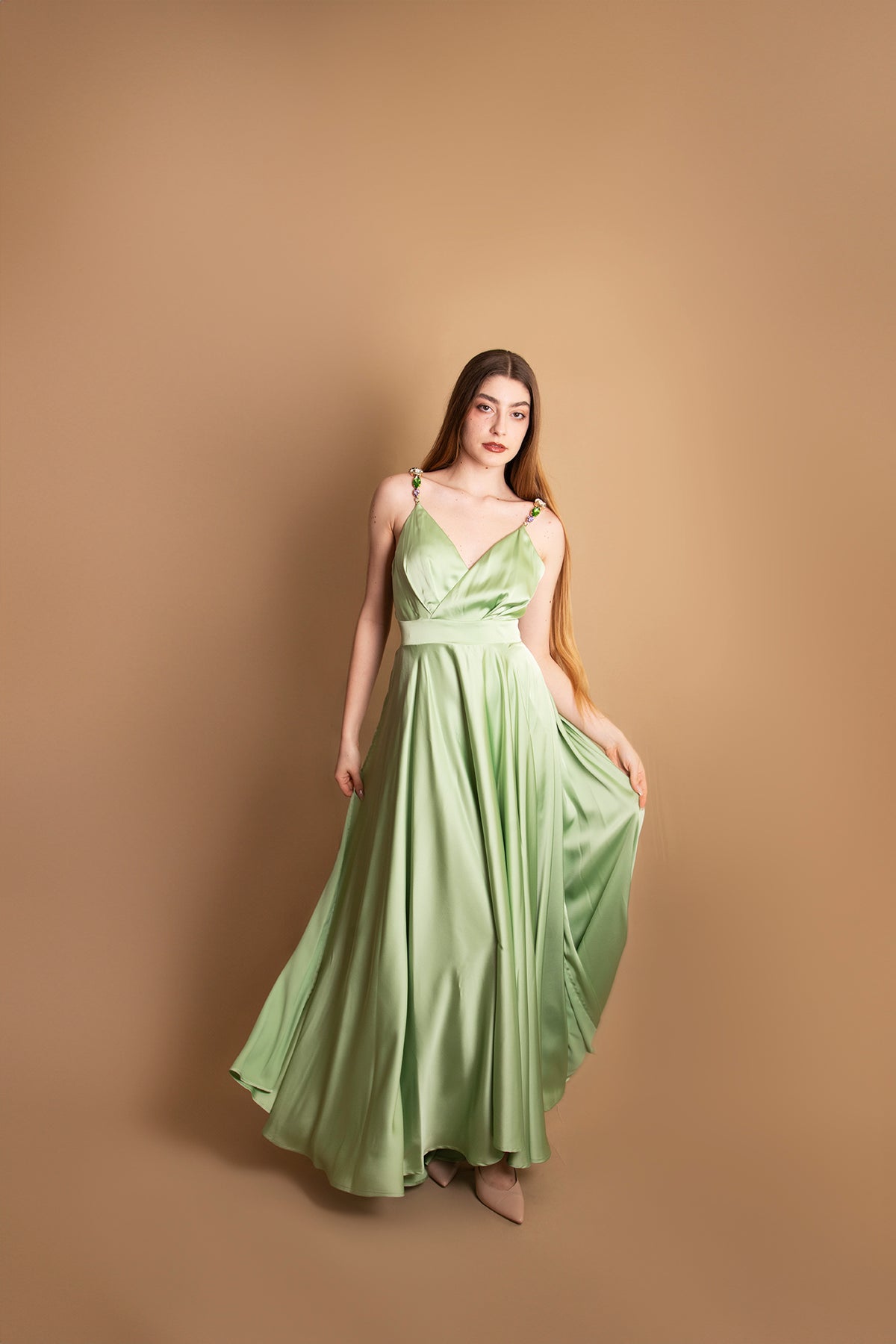 Abito con spallina gioiello Dramée