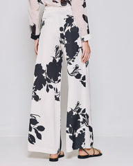 Pantaloni floreali a vita alta Access