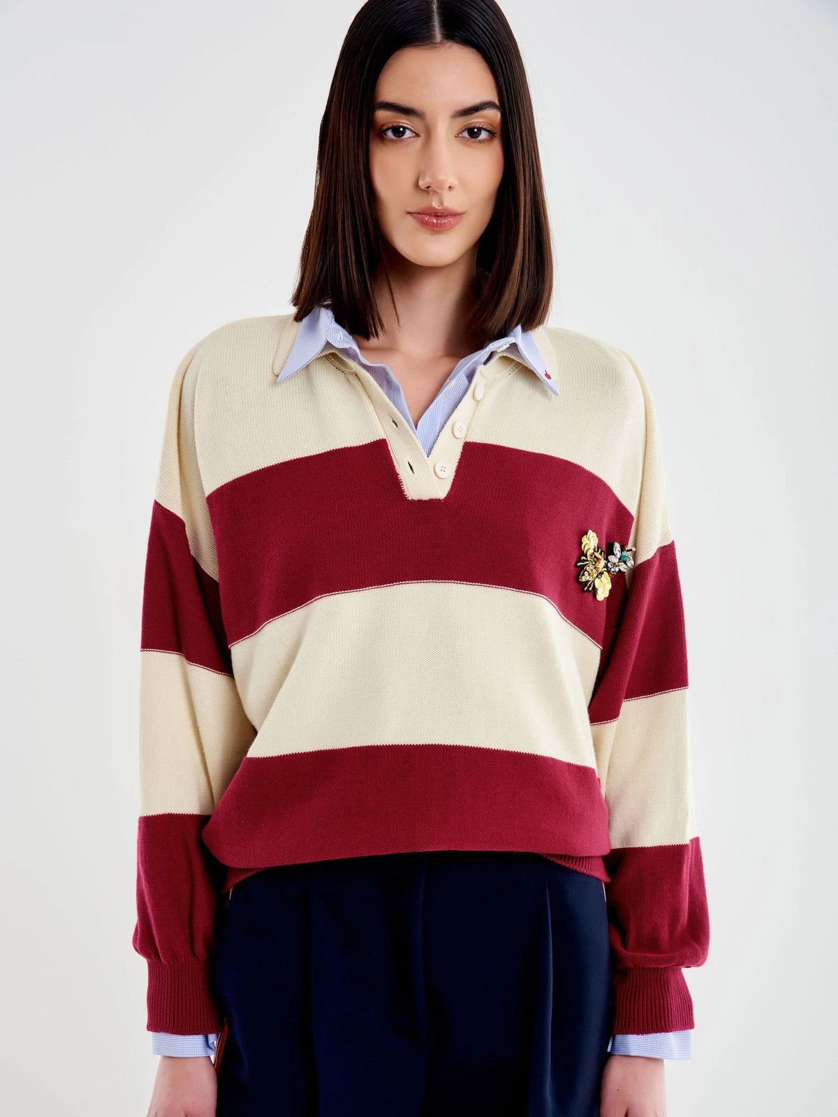 Maglia Polo Vicolo con Applicazioni Vicolo