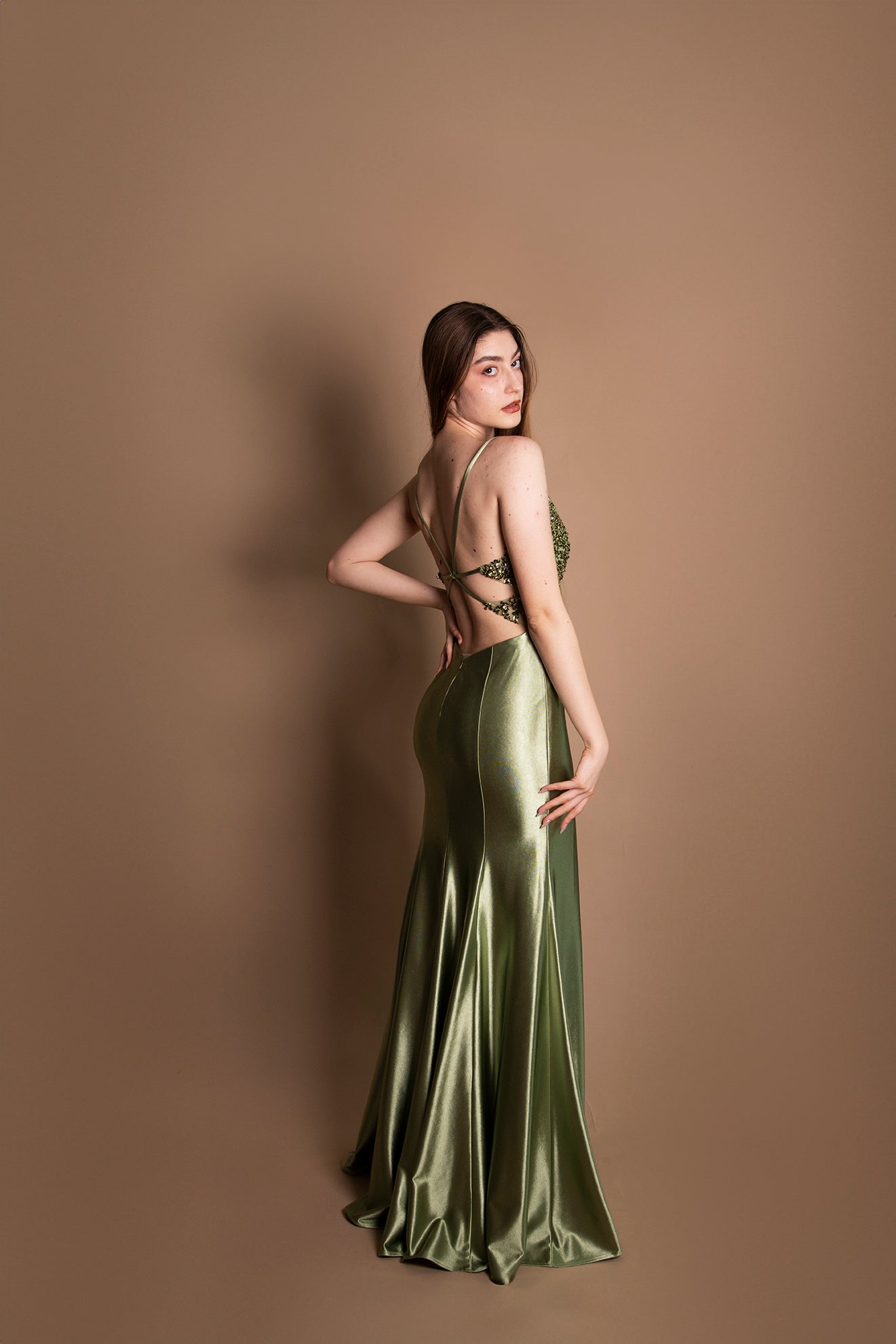 Abito con corpetto strassato Vivien Luxury