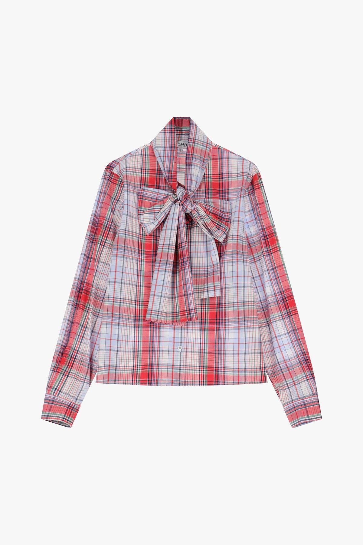 Camicia a quadri con fiocco Imperial