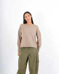 Maglia girocollo mano lana Hope