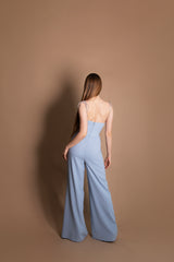 Tuta palazzo con corsetto Vivien Luxury