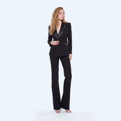Giacca doppiopetto con revers in raso Silence Limited