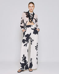 Camicia lunga floreale Access