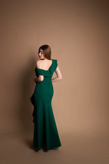 Abito lungo con scollo omerale Vivien Luxury