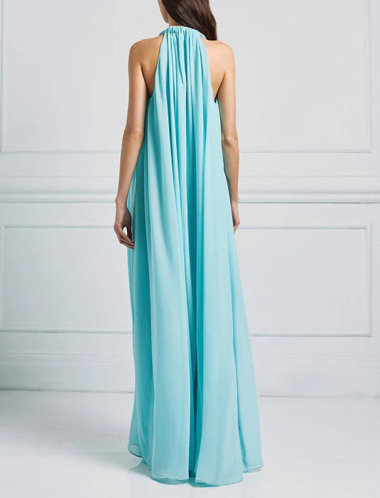 Maxi abito con collana oro Access