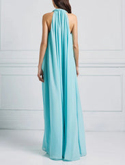 Maxi abito con collana oro Access
