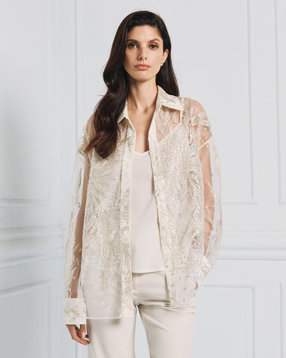 Camicia con ricami Access